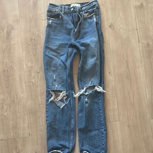 abercrombie 90s straight ultra high rise jeans